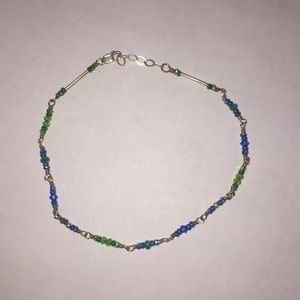Like New Green Blue Ankle Bracelet